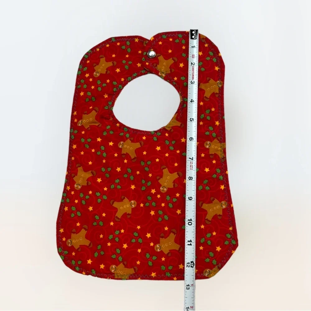 Lot/3 Handmade Holiday Season Baby Bibs
